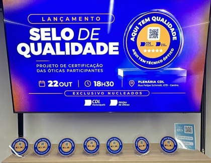 CDL Florianópolis lança Selo de Qualidade para valorizar boas práticas no setor óptico